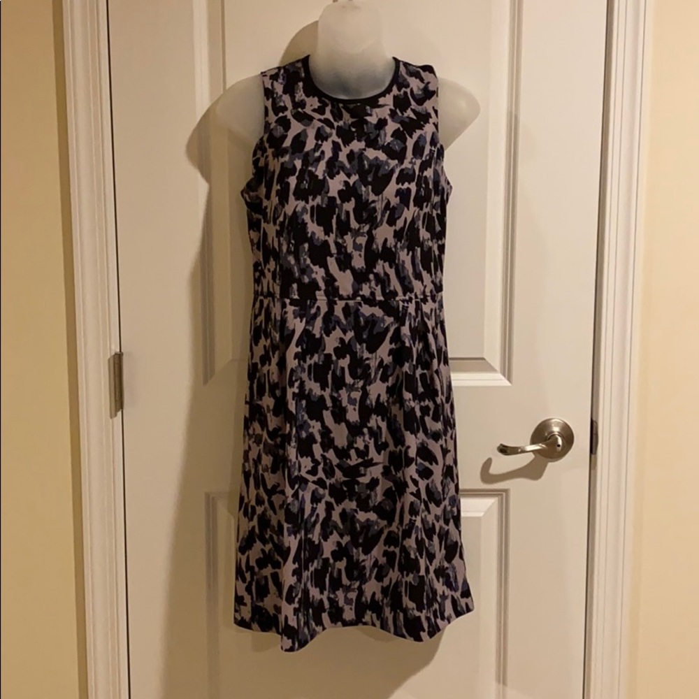 NEW Loft Lavender Cheetah Patterned Dress